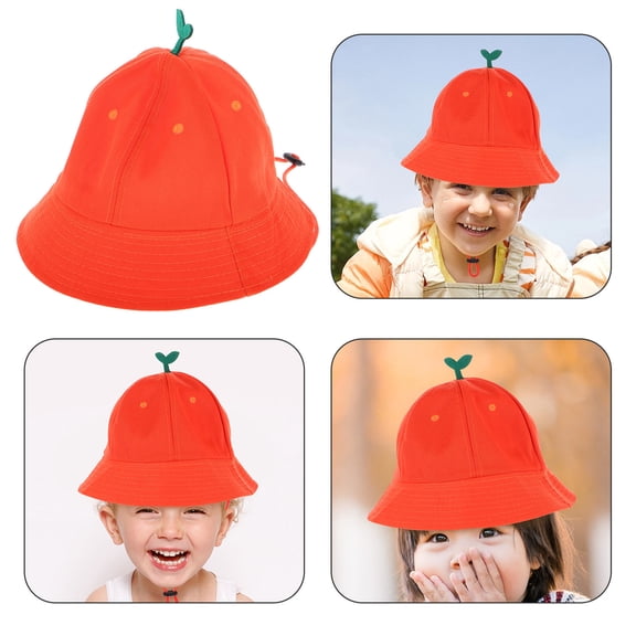 LOLIPPYY Yellow Tall Fishing Hat for Toddlers and Kids, Adjustable Drawstring Polyester Cap, 1PCS for Picnics