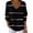 *Black, variant on ClodeEU Women Striped Long Sleeve T Shirt ,V Neck Blouse , Loose Casual Tops Black,Womens Plus L