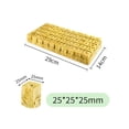 thumbnail image 4 of Rock Wool Hydroponic Growing Cubes for Seed Germination and Plant Root Support Light Yellow, 4 of 8