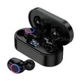 thumbnail image 2 of True Wireless Earbuds Bluetooth 5.3 Headphones 45H Long Playtime, Wireless Charging Case, IPX8 Waterproof Stereo Earphones, Built-in Mic Calls, Headset Premium Deep Bass 32 Preset EQs via APP,Black, 2 of 7