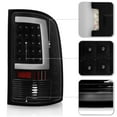thumbnail image 4 of Black 2007-2013 GMC Sierra 1500 2500HD 3500HD LED Tube Tail Lights Brake Lamps, 4 of 7