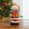 thumbnail image 1 of Resin Santa Figurine Festive Statue for Desktop Tabletop and Living Room Display, 1 of 4