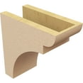 thumbnail image 5 of 5"W x 10"D x 10"H Classic Yorktown Rough Cedar Woodgrain TimberThane Corbel, Primed Tan, 5 of 6