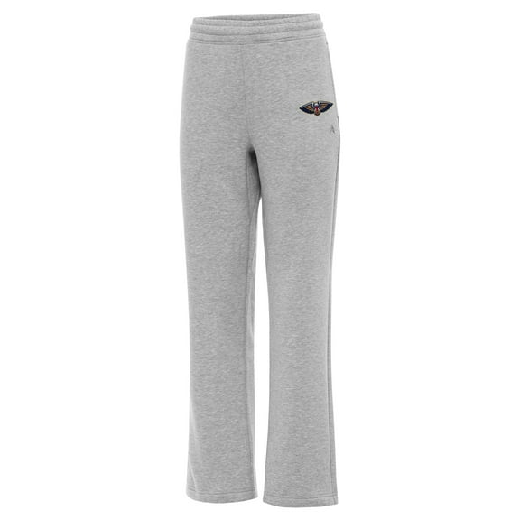 Women's Antigua Heather Gray New Orleans Pelicans Victory Sweatpants