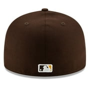 Mens New Era Brown San Diego Padres Authentic Collection On-Field 59FIFTY Fitted Hat