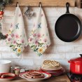 thumbnail image 6 of Pink Spring Floral Kitchen Towels Set of 2, Butterfly Farmhouse Art Rustic Absorbent Dish Towels for Kitchen, Microfiber Hand Towel, Quick Drying Tea Towel for Cleaning Decorative Dishcloths, 6 of 7