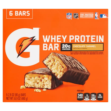 Gatorade lactosérum Protein Bar Chocolat Caramel - 6 CT