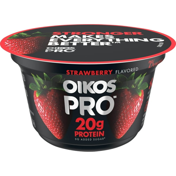 Oikos Pro Strawberry YogurtCultured UltraFiltered Milk, 5.3 Oz