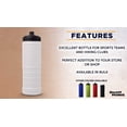 thumbnail image 2 of 10 Plastic Water Bottles Set, 23 oz. - Screw-On Lid, Grip Design - White, 2 of 8