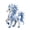 Ice Qilin, variant on Frost Dragon 7.9 x 5.9 in Pre-Cut Stuffed Animal Sewing Kit for DIY Craft Projects
