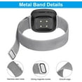 thumbnail image 2 of REQO Lot de 2 Bandes Métalliques Compatibles avec Fitbit Versa 3 / Fitbit Versa 4 / Fitbit Sense 2 / Fitbit Sense pour Femmes Hommes, Sangle Réglable en Acier Inoxydable de Remplacement pour Versa 3/ Fitbit Sense, 2 of 6
