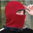 thumbnail image 5 of Winter Warm Elastic Soft Ear Protection Knitted Scarf hat Fleece Lined Beanie Hat for Men and Women, 5 of 7