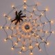thumbnail image 5 of BR Luz de telaraña de Halloween: 60 luces LED naranjas, 1 m de diámetro, control remoto, perfecta para fiestas, patios, bares y casas encantadas, 5 of 5