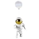 thumbnail image 3 of Adornos de astronauta suspendidos, paisajismo para peceras, acuario, decoración ornamental, espacio flotante, microescenario acuático, 3 of 6