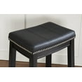 thumbnail image 6 of Linon Claridge 26" Backless Jet Black Counter Stool with Faux Leather seat, 6 of 17