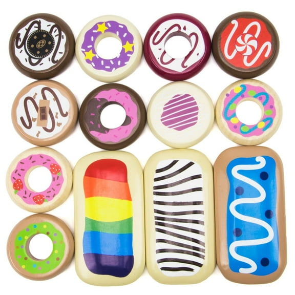 Brybelly Bakers Dozen Wooden Donuts