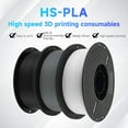 thumbnail image 6 of Dcenta KINGROON 3D Printing Material 1KG 1.75mm High Fluidity Filament,Black, 6 of 7