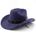 thumbnail image 2 of Western Style Outdoor Cowboy Hat Curved Brim For Travel Riding Adventure And Casual Everyday Wear, 2 of 3
