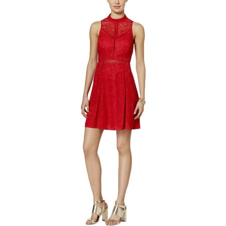 Nylon Eyelet - Guess Womens Lace Eyelet Cocktail Dress
