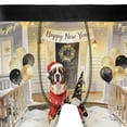 thumbnail image 4 of Happy New Year 2026 Saint Bernard Santa Gnome Holiday Party Snow All Over Print Boxer Briefs Underwear for Men Dad St Dog Lover - 13019, 4 of 6