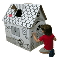 thumbnail image 3 of Piku Cardboard Playhouse for Kids to Color, 3 of 7
