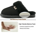 thumbnail image 4 of Ecetana Slippers for Women Memory Foam Fluffy Soft Lined Warm Slip On House Shoes, 4 of 6