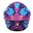 thumbnail image 4 of Casco Moto Abatible Certificado Liberty Azul Rosa Talla S 2W, 4 of 4