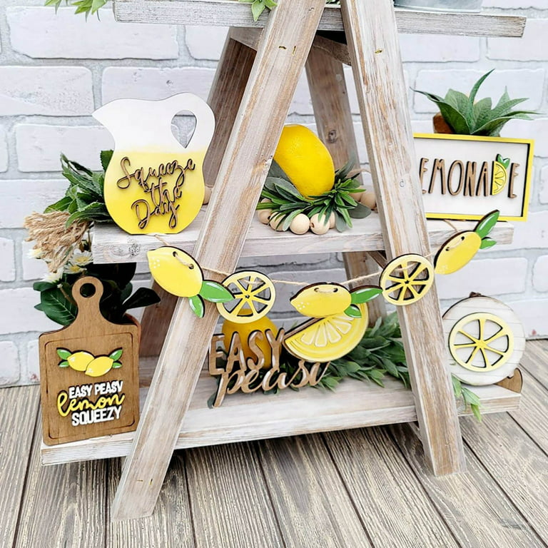 Mini Scoop for Tiered Tray Lemon Tiered Tray Decor Mini Wood -  in 2023