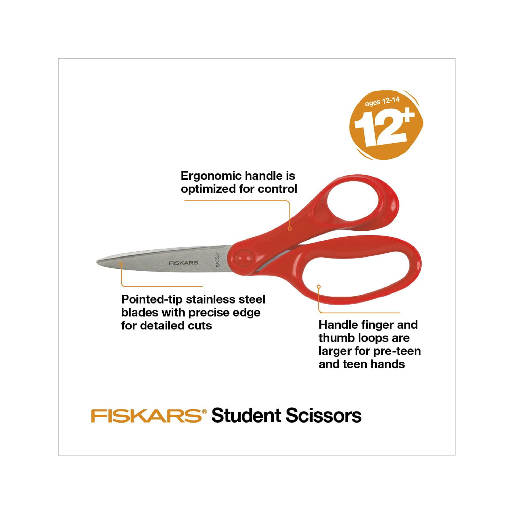 Fiskars Scissor - 21 cm - Red » Fast Shipping » Kids Fashion