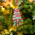 thumbnail image 2 of XMMSWDLA 2Pcs Christmas Lollipop Ornaments, Candy Christmas Tree Decorations Colorful Mini Candy Cane Hanging Ornaments Polymer Clay Christmas Peppermint Pendants for Xmas Tree Party Home Decorations, 2 of 6