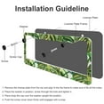 thumbnail image 4 of Tropical Banana Palm Monstera Leaves License Plate Frames 2 Pieces Hawaiian Flower Auto Decorative Frames Cars Protector Cover Holder for Women Men Aluminum License Plate Cover, 4 of 6