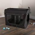 thumbnail image 4 of PETMAKER Soft Dog Crate with Divider Panel - Collapsible Dog Crate for Medium Dogs (Black), 4 of 11