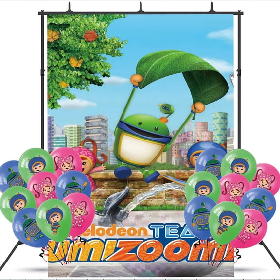 Team Umizoomi Backdrop Banner Balloons Party Decorations Supplies Taspestry Wall Decor Background Poster
