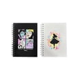 thumbnail image 1 of Set de 2 libretas pasta dura estilo francés, una color blanco Alicia en el país y una negra Villanas de Disney, 1 of 5