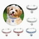 thumbnail image 3 of Collar para mascotas con diamantes, colgante elástico ajustable en forma de corazón, collar para mascotas pequeño (negro), 3 of 5