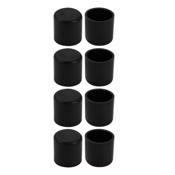 19mm Inner Diameter Chair Leg Floor Protectors Table Feet Tips Covers Caps 8pcs