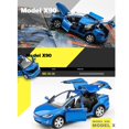 thumbnail image 3 of Modelo a escala 1:32 X Modelo de coche de aleación Vehículos de juguete fundidos a presión para niños Modelo de coche Juguete Tire hacia atrás Coche de aleación con luces y música Mini vehículos Jugue, 3 of 5