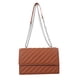 thumbnail image 1 of Nuevo bolso pequeño de cuero artificial para viajero diario, bolso de hombro popular con cadena minimalista para mujer, marrón oscuro, 1 of 5