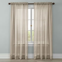 BrylaneHome BH Studio Crushed Voile Rod-Pocket Panel