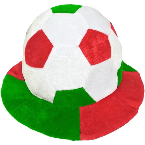 Jiibva Mexico Football Fans Hat Novelty Flag Pattern Hat Funny Cheer Accessories for Football Party Celebration Accessories