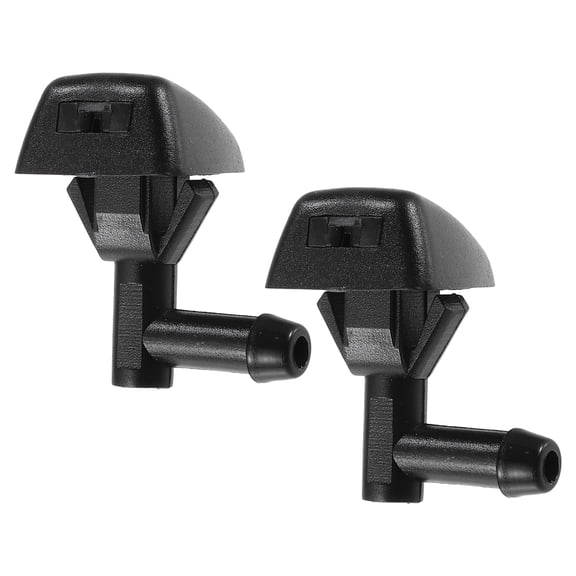 Unique Bargains Front Windshield Wiper Washer Nozzle Spray Jet Fit for Volvo S60 for Volvo V70 Plastic Black 2 Pcs