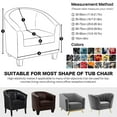 thumbnail image 5 of Eurhowing 2-Piece Club Chair Slipcover with Cushion Cover, Stretchable Tub Chair Sofa Couch Covers, Elastic Armchair Cover, 1-Pack, 5 of 9