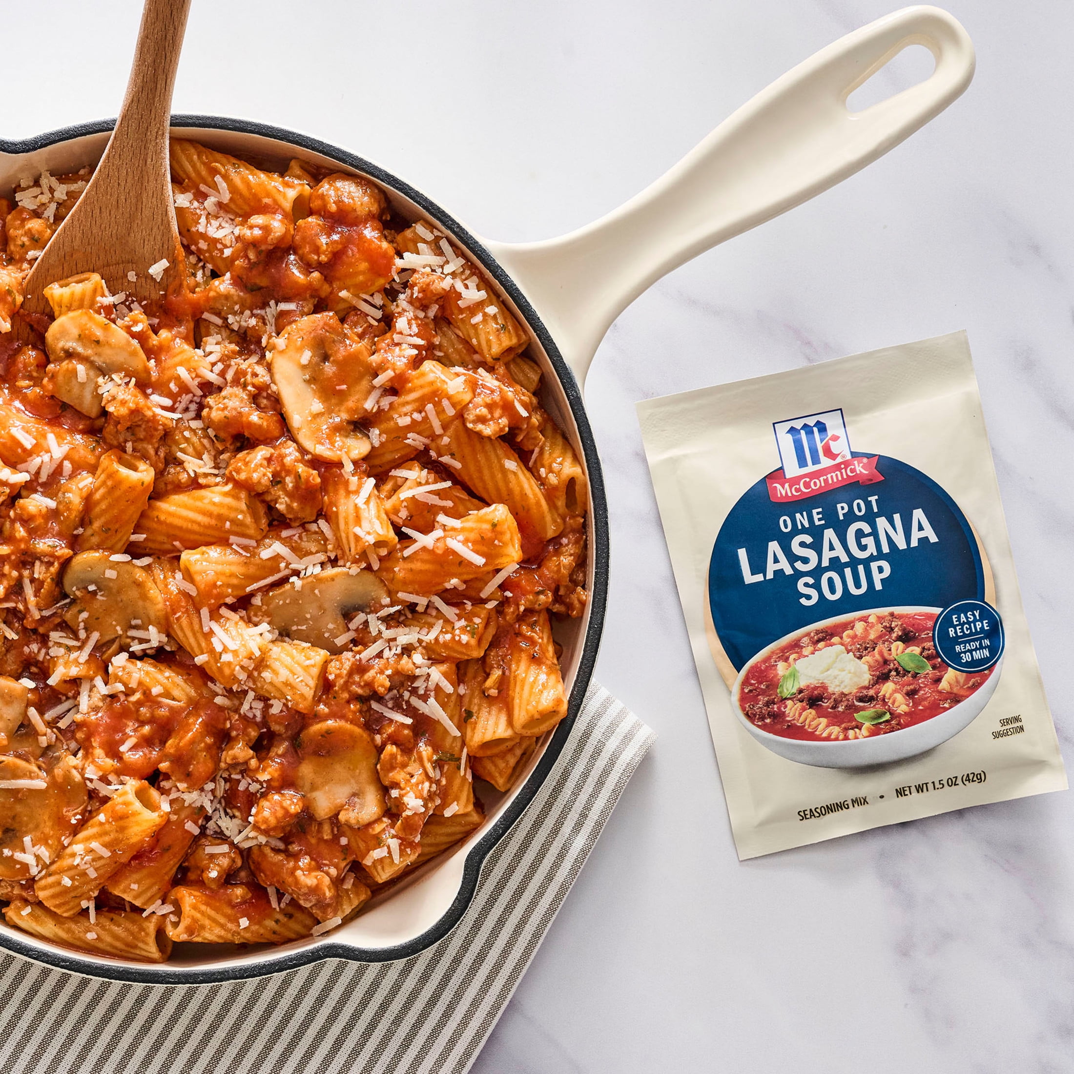(2 pack) McCormick One Pot Lasagna Soup Seasoning Mix, 1.5 oz Packet