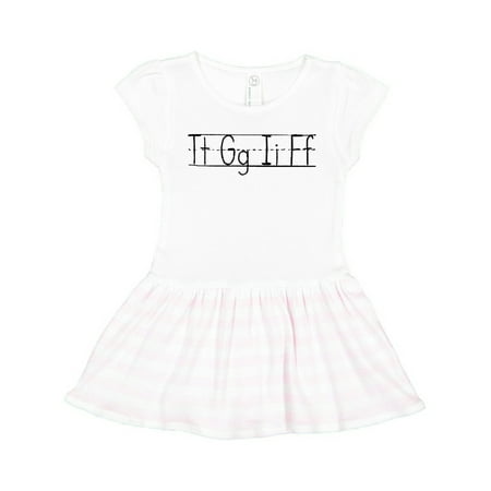 

Inktastic TGIF Handwriting Lesson on the Chalkboard Gift Toddler Girl Dress