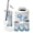 Color 1, variant on Coastal Bathroom Accessory Set 6 Piece Summer Fishnet Starfish Anchor Seashells Trash can, Toothbrush Holder, Toothbrush Cup, Soap Dispenser, Soap Dish, Toilet Brush Holder