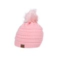 thumbnail image 1 of Gravity Threads Bonnet Tricoté à Pompons - Rose Pâle, 1 of 2