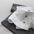 thumbnail image 7 of Rggeeun Kids Boy's Tshirts Turndown Collar Solid Color With Simple Printed Shirt Casual Thin Breathable Top Comfortable Daily Wear ,White,5-6 Years, 7 of 7