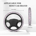 thumbnail image 5 of Disketp Pink Flamingo (2) Elastic Microfiber Steering Wheel Cover for Truck,SUV,Cars,Universal 15 inch,Anti-Slip, 5 of 8