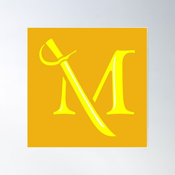 Millersville Yellow Art Poster Wall Art, Modern Wall Decor For Living Room Bedroom, 17x17 UNFRAMED