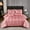 Pink, variant on Black Satin Bed in a Bag 8 Pieces Queen Size Solid Stripe Comforter Set Luxury Silky Bedding Set Soft Lightweight Comforter Set Cooling Bed in a Bag